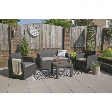 Set mobilier de gradina, 4 locuri, grafit, Keter Georgia [2]