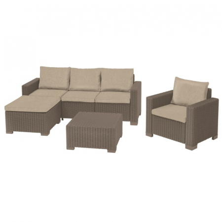 Seturi de mobilier - Set mobilier de gradina, cappuccino, Keter Moorea