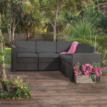 Seturi de mobilier - Set mobilier de gradina, fara masa, grafit, Keter California