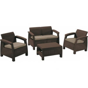Set mobilier de gradina, maro, Keter Corfu [7]