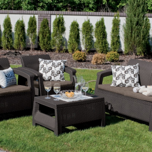 Set mobilier de gradina, maro, Keter Corfu [2]