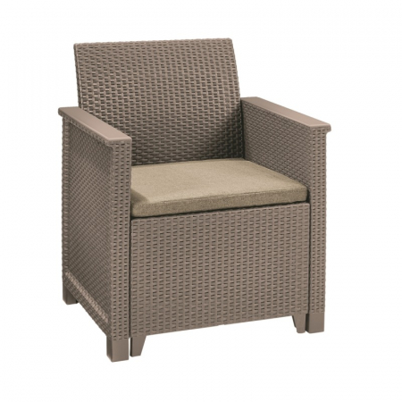 Set mobilier de gradina, 2 locuri, cappuccino, Keter Emma [3]