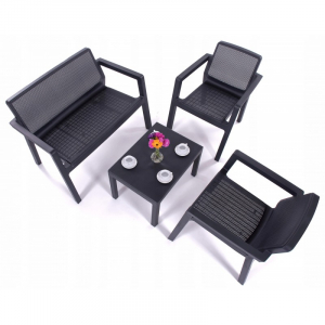 Set mobilier de gradina, grafit, Keter Emily Patio [1]