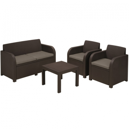 Set mobilier de gradina, maro, 4 locuri, Keter Georgia [3]