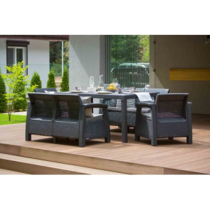 Set mobilier de gradina, grafit, Keter Corfu Fiesta [1]