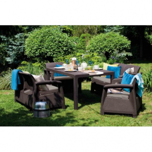 Set mobilier de gradina, maro, Keter Corfu Fiesta [3]
