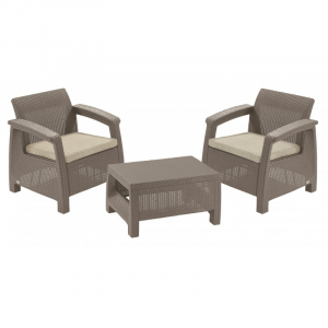 Set mobilier de gradina, cappucino, Keter Corfu Weekend [2]