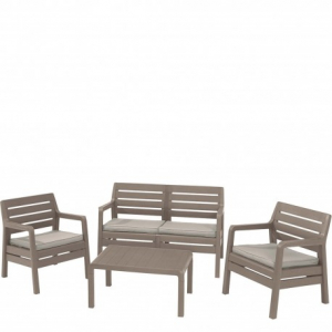 Casa si gradina - Set mobilier de gradina, cappucino, Keter Delano