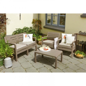 Set mobilier de gradina, cappucino, Keter Delano [1]