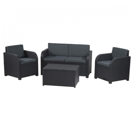 Set mobilier de gradina, 4 locuri, grafit, Keter Modena [2]