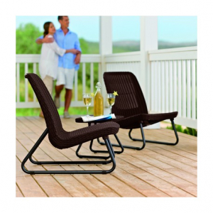 Set mobilier de gradina, maro, Keter Rio Patio [1]