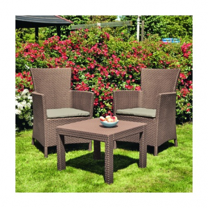 Mobilier de gradina - Set mobilier de gradina, cappucino, Keter Rosario