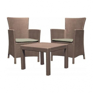 Set mobilier de gradina, cappucino, Keter Rosario [2]