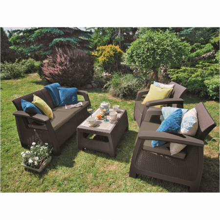 Set mobilier de gradina, maro, Keter Bahamas [2]