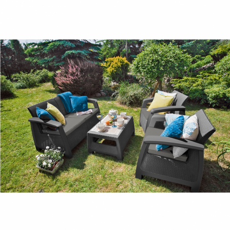 Set mobilier de gradina, grafit, Keter Bahamas [5]