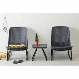 Casa si gradina - Set mobilier de gradina, gri, Keter Rio Patio