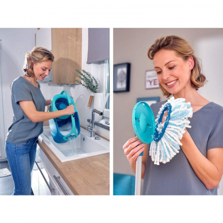 Set curatenie mop rotativ rotund Leifheit Clean Twist Ergo [2]