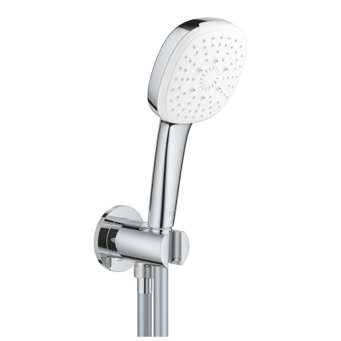 Sisteme de dus - Set para de dus Grohe Tempesta Cube 110 cot iesire cu suport, 3 jeturi, crom