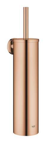 Obiecte sanitare - Set perie WC Grohe Essentials, montare pe perete, fixare ascunsa, cupru lucios