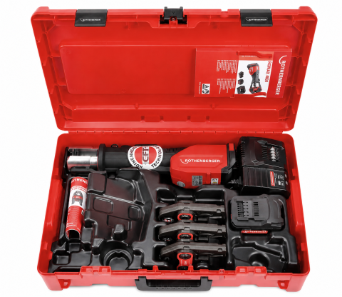 Set presa tevi ROMAX 4000 M 15-22-28 mm, 18V 4Ah EU CAS [1]