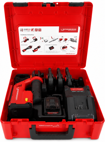 Set presa tevi ROMAX COMPACT III M 15-22-28 mm, 18V 2Ah EU AMPShare [1]
