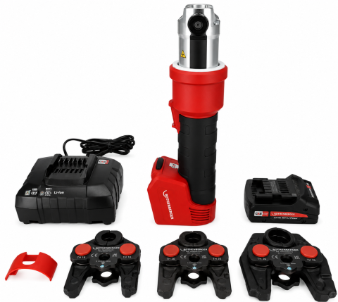 Set presa tevi ROMAX NANO iJAWs TH 16-20-26 mm, 18V 2Ah CAS [2]