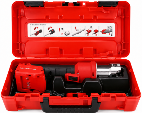 Set presa tevi ROMAX NANO iJAWs TH 16-20-26 mm, 18V 2Ah CAS [3]