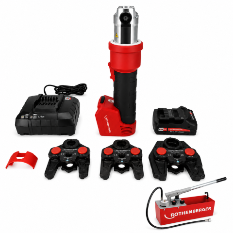Dispozitive pentru tevi - Set presa tevi ROMAX NANO iJAWs TH 16-20-26 mm, 18V 2Ah CAS