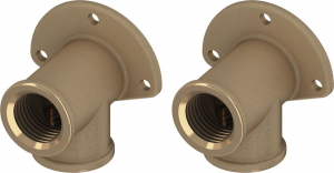 Obiecte sanitare - TECEone coturi cu talpa 1/2"x1/2" din bronz