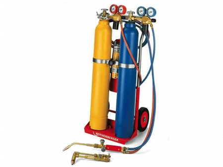 Dispozitive pentru tevi - Set sudare-taiere RE 17 cu butelii de 10 litri Rothenberger, cod 35401