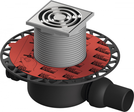 Sifoane TECEdrainpoint S - Sifon complet standard TECEdrainpointS 120, evacuare laterala DN 50,intrare DN40