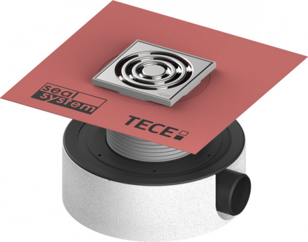 Sifoane TECEdrainpoint S - Set sifon scurgere TECEdrainpoint S 114 extra plat cu membrana de etansare Seal System montata din fabrica