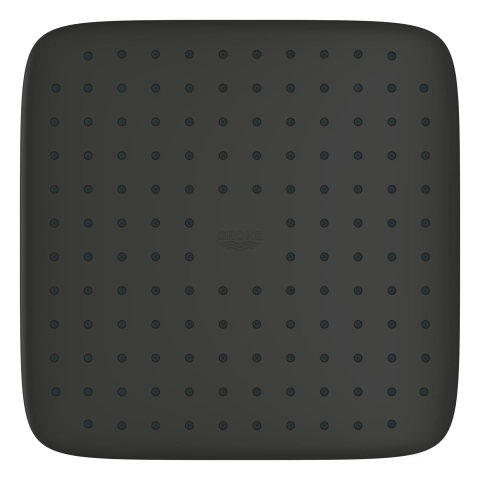 Set sistem de dus Grohe Precision Cube, incastrat, termostat, diverter, dus patrat, 1 jet, corp instalare inclus, negru [5]