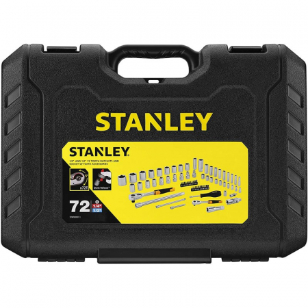 Unelte si scule de mana - Set 72 Tubulare 1/4 Si 1/2 Stanley STMT82831-1