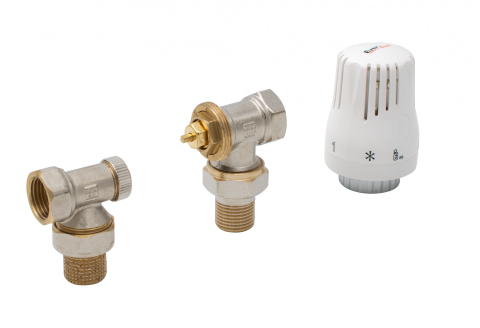Robineti, distribuitoare si accesorii radiatoare - Set termostatic pentru radiator Ermetiq 1/2"