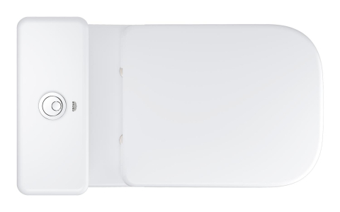 Set vas WC Grohe StartEdge, pe podea, evacuare orizontala, rimless, softclose, alb [4]