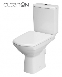 Obiecte sanitare - Set WC, Carina CleanOn vas + rezervor 3/5 l + capac duroplast Soft-close, Cersanit Carina