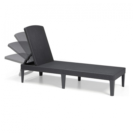 Sezlong grafit, fara perne, Keter Jaipur [1]