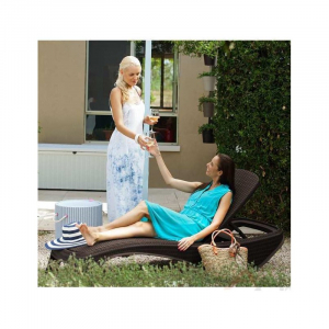 Sezlong maro, imitatie de ratan, Keter Atlantic [1]