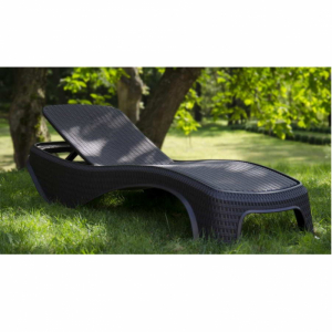 Sezlong maro, imitatie de ratan, Keter Atlantic [3]