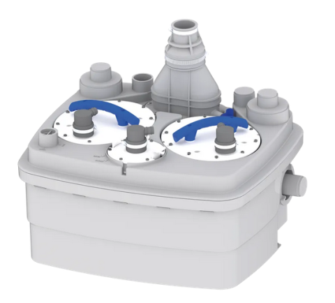Pompe evacuare ape reziduale - Statie de pompare ape uzate SFA Sanicubic 2 Pro 1500W, 2 Motoare ProX K2, 13m / 15m³/h