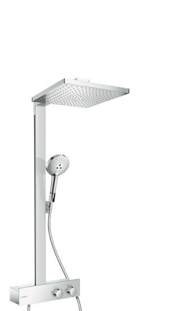 Baterii monocomanda - Coloana de dus Hansgrohe Raindance Select E 300 cu baterie Shower Tablet 350 crom