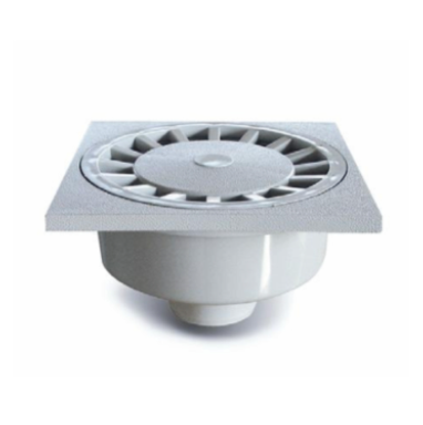 Tevi, fitinguri, robineti si accesorii - SIFON TERASA PVC 300 x 300 D.100-110 H125 - VALROM GAMA PluviKIT