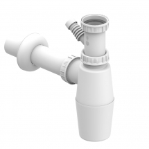 Obiecte sanitare - SIFON ALB PP TIP GERMAN CHIUVETA BUCATARIE D.40-11/2 RACORD MASINA SPALAT - VALROM GAMA EasyKIT