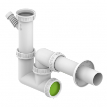 Obiecte sanitare - SIFON ALB PP INSPECTABIL SPALATOR D.40-11/2 RACORD MASINA SPALAT - VALROM GAMA EasyKIT