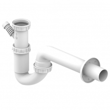 Obiecte sanitare - SIFON ALB PP SPALATOR U D.40-11/2 RACORD MASINA SPALAT - VALROM GAMA EasyKIT