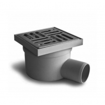 Obiecte sanitare - SIFON TERASA GRATAR PP INOX 100 x 100 IESIRE D. 40 - VALROM GAMA EasyKIT