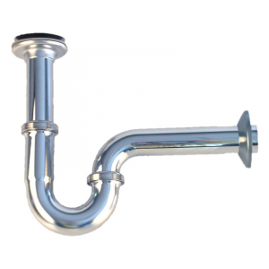 Obiecte sanitare - Sifon Viega din tevi din alama cromată pentru lavoare, cu ventil 1 1/4" x DN 32