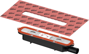 Obiecte sanitare - Sifon TECEdrainprofile „plat”, evacuare laterala DN 40, 0,53 l/s