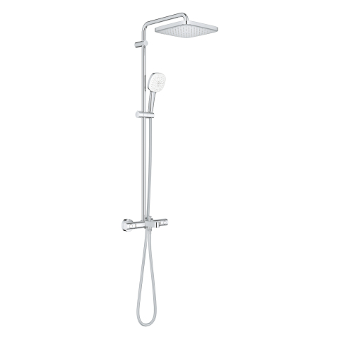 Sistem de cada Grohe Tempesta Cube 250 aparent, diverter, sistem anti-calcar, crom [1]